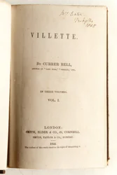 Frontispiz für Villette von Currer Bell, veröffentlicht von Smith, Elder & Co. im Jahr 1853